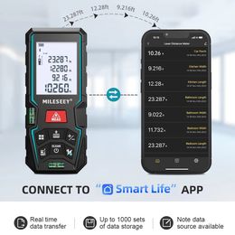 MILESEEY Laser Distance Metre D5T Bluetooth Tape Measure Smart measure with APP can Handdrawn Plan on 240109