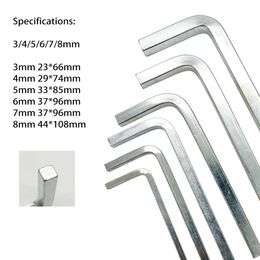 Multi-specifications L Shape Square Head Wrench Fastener removal tool Inner Four-corner 3/4/5/6/7/8mm Hand Repair Tools