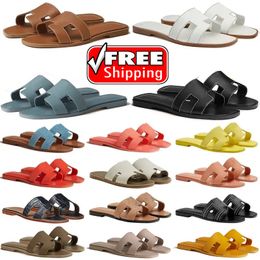 Oran Slippers Sandal Gold Box Slides Blanc Nior Kalbsleder Leder Rose Jaune Curcuma Vinicunca Pale Vert Pomme Epsom Rouge Jaipur Orange Joey Frauen