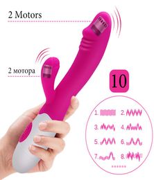 FLXUR Vibrators For women Dildo Toy Rabbit Vibrator Vagina Clitoris Female Massager Masturbation Electric Motor Sex Products Y20048947323