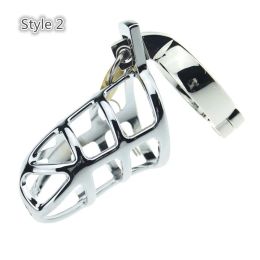 High Quality Chastity Cock Cage Alloy Metal Chastity Device Three Style Cock Ring Sex Toys For Men Penis Ring Adult Games