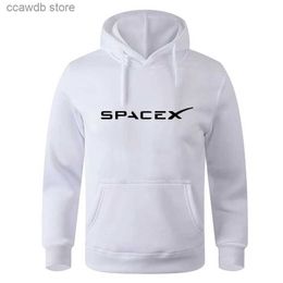 Men's Hoodies Sweatshirts Space X Space Travel Print Hoodie Men Women Fleece Sporty Oversiz Cotton Hoodies Man Hip Hop Style Sweatshirt Fashion Streetwear T240110