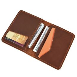 Genuine leather mens designer wallets short style cowhide male card purses vintage clutchs no606