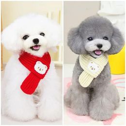 Dog Apparel Fashion Scarf Winter Warm Cat Teddy Schnauzer Neck Scarves Bib Christmas Year Accessories Pet Supplies