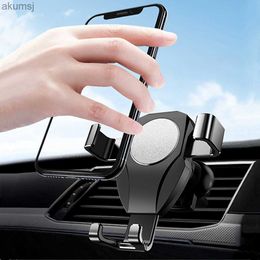 Cell Phone Mounts Holders Universal Gravity Auto Phone Holder Car Air Vent Clip Mount Mobile Phone Holder CellPhone Stand Support For For YQ240110