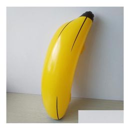 Other Festive Party Supplies Decoration Creative Inflatable Big Banana 60Cm Blow Up Pool Water Toy Kids Children Fruit Toys Sn2240 Dh8Ed
