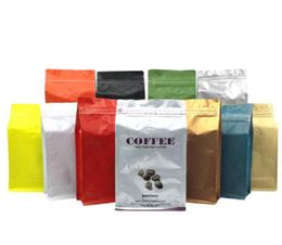 2021 Multi Colour Aluminium Foil Coffee Bean Packing Pouch Coffee Packaging Bag with Valve One pound Side Gusset zipper bag6444461