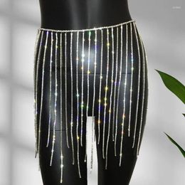 Belts Rhinestone Skirt Belt Tassel Body Chain Waist Fringe Belly Dance