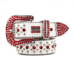 Designer belt bb belts Fashion Luxury mens belt and lady belt leather belts decorated with Colourful diamonds chain belt 3.8 cm 16RSCA