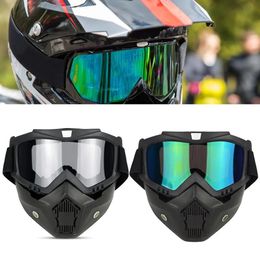 Goggles Men Women Ski Snowboard Mask Snowmobile Skiing Goggles Windproof Motocross Protective Glasses Safety Goggles with Mouth Filter