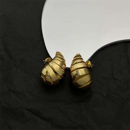 bottegaly venettaly Twisted Irregular Hollow Water Drop Ball Earrings Women's Fashion Personality Outlier Design Earrings