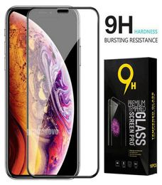 Screen Protector For iPhone 14 Pro Max 13 Mini 12 11 XS XR X 8 7 6 Plus SE 9H Tempered Glass Full Coverage Curved Film Guard Shiel1834393