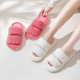 Winter Women Slippers White Pink Black green Cotton Warm slide-proof Indoor Comfortable fashion Lady Sandal Girl Slides