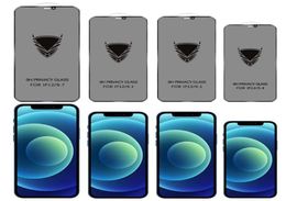 Screen Protector For iPhone 14 Pro Max 13 Mini 12 11 XS XR X 8 7 6 Plus SE OG Privacy Tempered Glass Anti Spy Glare Film Full Cove2774333
