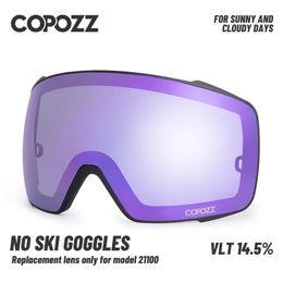 COPOZZ Non-polarized Replacement Ski Goggles Lens For Model 21100 Ski Glasses Snow Goggles Eyewear Lenses Lens Only 240109