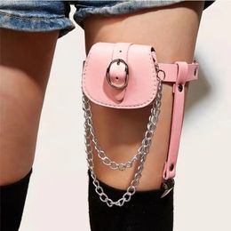 Fashion Trendy Stylish Women Waist Leg Belt Pu Leather Cool Girl Bag Fanny Pack For Outdoor Hiking Motorcycle Small bag 240109