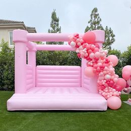 outdoor activities 13x13ft 4x4m outdoor Inflatable Wedding Bouncer pastel pink moon House Birthday party Jumper Bouncy Castle for sale