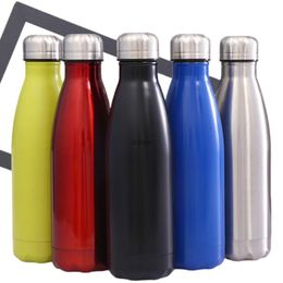 water bottle Double Walled Vacuum Insulated Water Bottle Stainless SteelMetal Sport Water BottleKeep Water Cool and Hot500ml700ml1000ml YQ240110