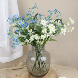 Decorative Flowers Nordic Small Fresh Simulation Of Tung Flower Living Room Vase Arrangement Indoor Silk Artificial Decoration