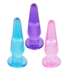 Mini Finger Portable Female Male JELLY Anal Butt Plug Sex Toy Prostate Massager3289106