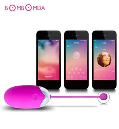 USB Rechargable Wireless Remote Control App Jump Egg Vibrators Silicone Vibrating Dildo Vibrator Sex Toys for couples D181109049273010