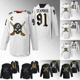 TampaBayLightningSteven Stamkos 2023 Gasparilla Night Pirate Jersey Brayden Point Tampa Bay Nikita Kucherov Patrick Maroon Andrei