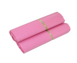 17x30cm Pink poly mailer plastic packaging bags products mail by Courier storage supplies mailing self adhesive package p5183949