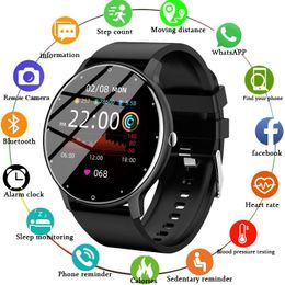 Watches New Smart Watch Men Women Full Touch Screen Sport Fitness Watch IP67 Waterproof Bluetooth For Android IOS Smart watch Mesh belt