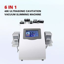 Multifunctional Vacuum Cavitation 6 in 1 Lipo Laser Cavitation Slimming Machine Portable 40k Ultrasonic Vacuum Slimming Machine