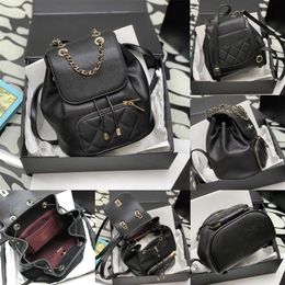 22b Bag 10a Luxury Original Backpack Quality 20cm Woman High quality School Designer Bags Genuine Leather Shoulder Wallte
