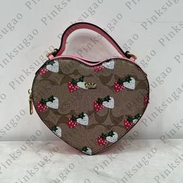 Pink sugao women tote bag shoulder crossbody bags heart-shaped purse handbag luxury high quality fashion purse shopping bag 8color changbu2401046