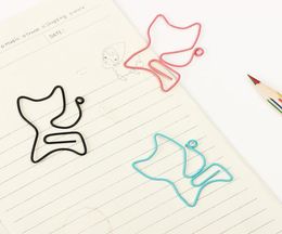 Bulk package 200 pcs Cat Shape Metal Bookmark Clip Memo Clip Paper Clip Bookmark DIY Novelty Office Learn Stationery3942267