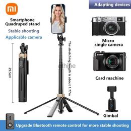 Selfie Monopods Selfie Stick Tripod Phone Holder Stabilizer Suitable for Cameras Remote Control Quadruped Stand Multifunctional Bracket YQ240110