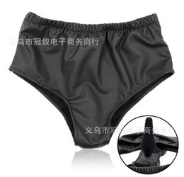 New Briefs Knickers With Silicone Anal Plug Male Female Butt Plug Pants Undershorts Chastity Device Adult Bdsm Sex Anus Toy Y7789706112