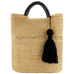 Totes fashion Tassels hand-woven str bag beach woven casual handbagstylishhandbagsstore