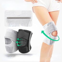 Knee Pads 1 PC Elastic Compression Spring Support Meniscus Protection Sports Breathable Basketball Running Brace