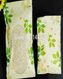 Printing logo 1015cm Colour printed zipper food bags with windowcustom logo for plastic tea packaging bags6122795