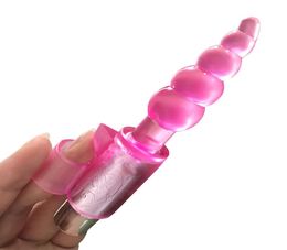 Anal Plug G Spot Vibrator for Women Man Vibrating Butt Plug Small Size Jelly Anal Toys Adults Sex Products 174172383642