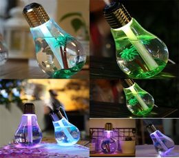 Mini Air Moisture Humidifier Silence Ultrasonic USB Vehicle Household Water Supply Instrument Simple Colorful Light Bulb Fashion 12639763