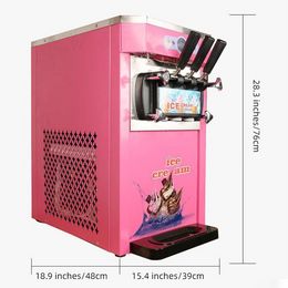 Commercial Soft Stainless Steel Soft Ice Cream Making Machine Suitable for milk tea shop