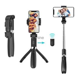 Selfie Monopods Portable 41 Inch Selfie Stick Phone Tripod with Wireless Remote Extendable Tripod Stand 360 Rotation Compatible YQ240110