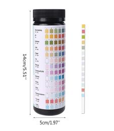 Metres 157A 100PCS Upgrade 14 IN 1 Drinking Water Test Strips PH Hardness Alkalinity Lead Copper Iron Mercury Bromine Nitrite6615689