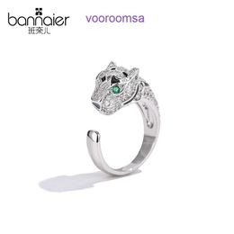 Carter popular Luxury Designer rings New Leopard Simple Micro Set Zircon Green Eye Ring for Men and Women to Wear Personalized Jewelry With Original Box