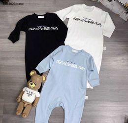 New infant jumpsuits minimal design boys girls Plush set Size 59-90 Letter logo printing newborn baby Crawling suit Jan10