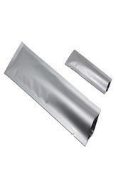 200Pcslot Silver Open Top Pure Aluminium Foil Package Bag Mylar Heat Sealing Snack Coffee Powder Storage Pouches Grocery Crafts Pa2127274
