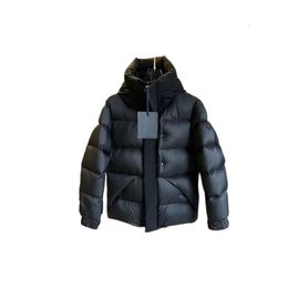 Women's fall and winter designer thickened down jacket male couple short white goose down matte warm hooded men and women's models jacket 1D5UU