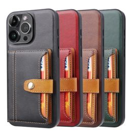 Leather Wallet Phone Case For iPhone 15 14 Plus 11 12 13 Pro Max X XS MAX XR Cellphone Back Cover with Card Bag Protect Cases