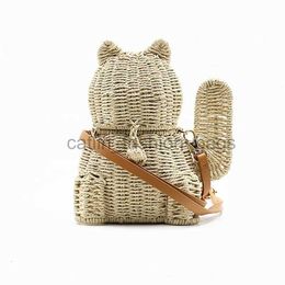 Shoulder Bags new rattan Ladies Lucky Fashion cat Crossbody Messenger Hand Bags Women Girl basket free shippingcatlin_fashion_bags