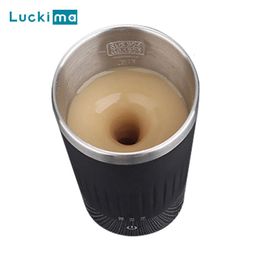 400mAh Electric Smart Mixing Coffee Cup USB Rechargeable Automatic Self Stirring Magnetic Mug Protein Powder Mixed Bottle Gift 240110