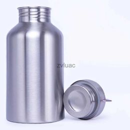 water bottle 2000ML Stainless Steel Drinking Water Bottle Cycling Camping Hiking Silver Outdoor Travel Quality Portable Sports Drink Bottle YQ240110